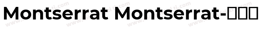 Montserrat Montserrat字体转换